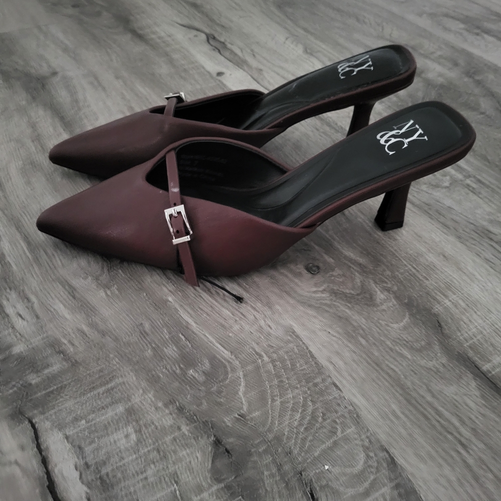 Elegant Women's Red Wine Color Heels